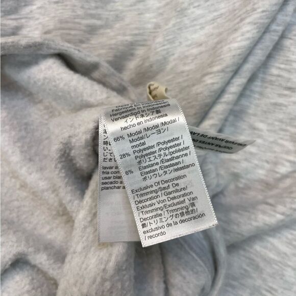 Madewell MWL Superbrushed Easygoing Hoodie Women Large Gray MC197 - Picture 4 of 5